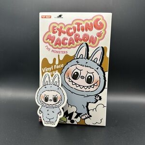 Labubu Exciting Macaron Vinyl Face Plushie - Sea Salt Coconut